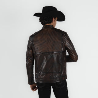 Chamarra Erick Cordova Borrego Chocolate Caballero