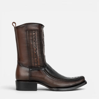 Bota Cuadra Pata De Avestruz Café Caballero