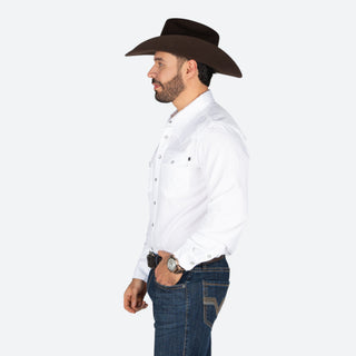 Camisa Rock & Roll Denim Tek Western White Caballero