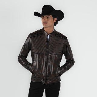 Chamarra Erick Cordova Borrego Chocolate Caballero