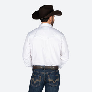 Camisa Rock & Roll Denim Tek Western White Caballero