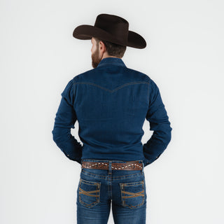Camisa Wrangler Mezclilla Caballero