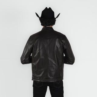 Chamarra Erick Cordova Borrego Grabado Cocodrilo Chocolate Caballero