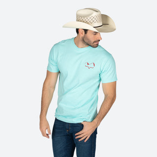 Playera Kimes Ranch Flying Hidh Ligth Blue Caballero