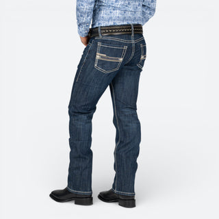 Jeans Rock & Roll Denim Revolver Straight Boot Dark Vintage Caballero