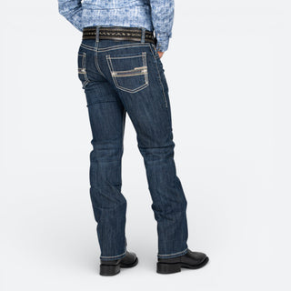 Jeans Rock & Roll Denim Revolver Straight Boot Dark Vintage Caballero