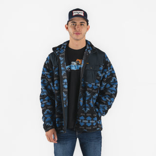Chamarra Wrangler Aztec Azul Caballero