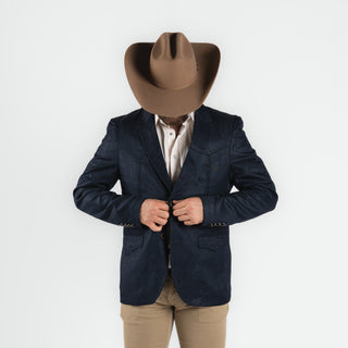 Saco Vaquero McAllen Yucateco Navy Caballero