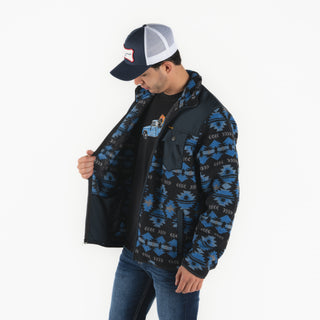 Chamarra Wrangler Aztec Azul Caballero
