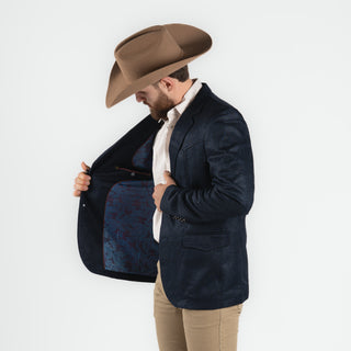 Saco Vaquero McAllen Yucateco Navy Caballero