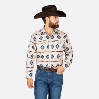Camisa Rodeo Aztec Beige Caballero