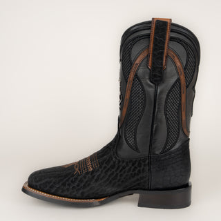 Bota Cuadra Cuello de Toro Negro Caballero