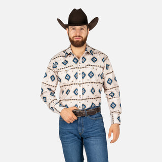 Camisa Rodeo Aztec Beige Caballero
