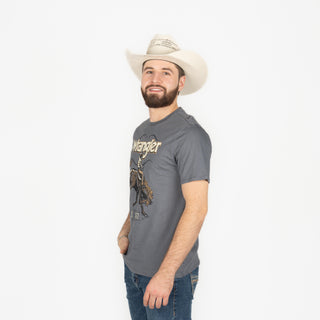 Playera Wrangler Charcoal Caballero