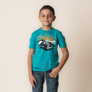 Playera Rock & Roll Denim Coche Niño