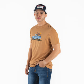 Playera Kimes Ranch Lucky B Truck Brown Caballero