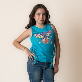 Blusa Rock & Roll Denim Cow Niña