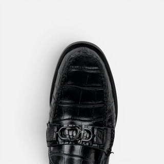 Zapatos Franco Cuadra Alligator Negro Caballero