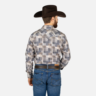 Camisa Rodeo Aztec Marino Caballero