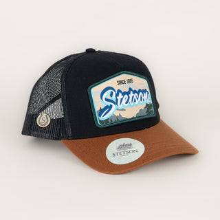 Gorra Stetson Negro Mostaza