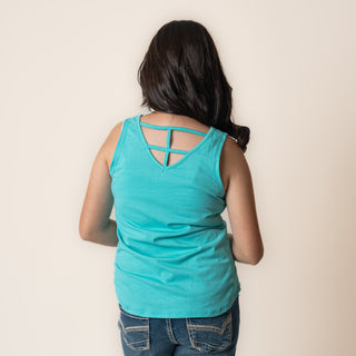 Blusa Rock & Roll Denim Turquoise Niña