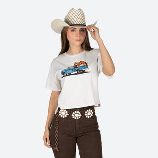 Blusa Kimes Ranch Lucky B Pick Up Bone Dama