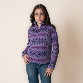 Suéter Panhandle Aztec Violet Niña