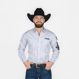 Camisa Wrangler Logo Negro Caballero