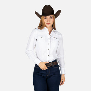 Camisa Rodeo Blanca Dama