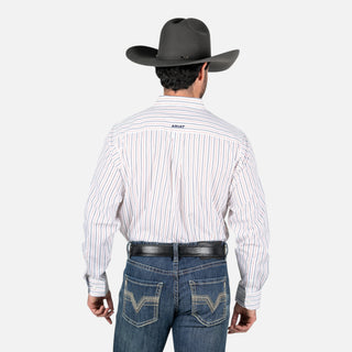 Camisa Ariat White Stripe Caballero