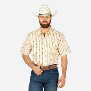 Camisa Kimes Ranch Gunner Natural Caballero