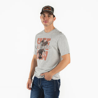 Playera Wrangler Jinete Gris Caballero