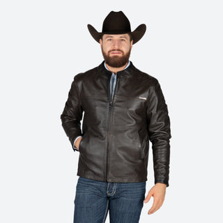 Chamarra Cuadra Borrego Keci Café Caballero