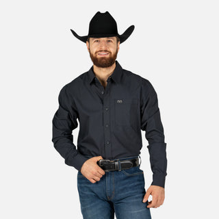 Camisa Kimes Ranch Linville Long Sleeve Black Caballero