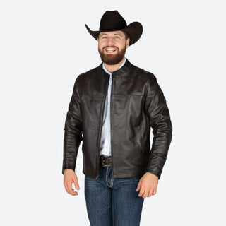 Chamarra Cuadra Borrego Keci Café Caballero