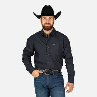 Camisa Kimes Ranch Linville Long Sleeve Black Caballero