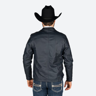 Chamarra Cuadra Cocodrilo Navy Caballero