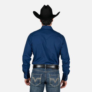 Camisa Rodeo Azul Rey Liso Caballero