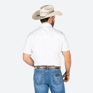 Camisa Rock & Roll Denim Tek Western White Caballero