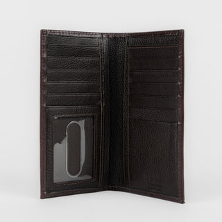 Billetera Nocona Avestruz Choco Caballero