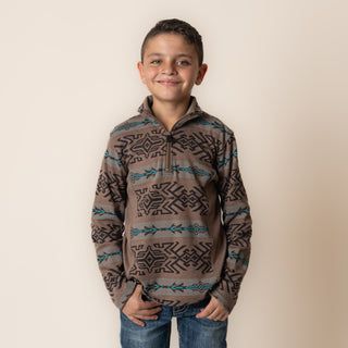 Suéter Panhandle Aztec Dark Brown Niño