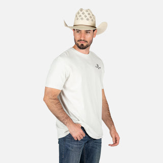 Playera Kimes Ranch Lucky B Vintage Hauler Natural Caballero
