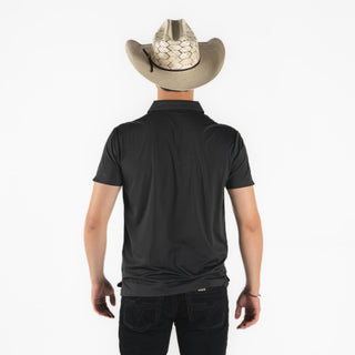 Playera Polo Rodeo Negro Caballero