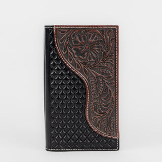 Billetera Nocona Cincelado Chocolate Caballero