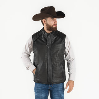 Chaleco Cuadra Borrego Matna Brown Doble Vista Caballero