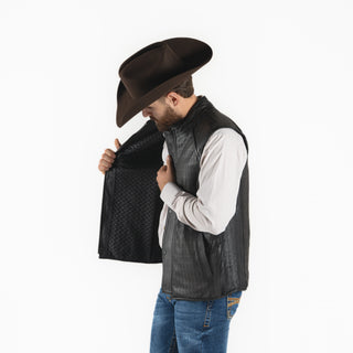 Chaleco Cuadra Borrego Matna Brown Doble Vista Caballero