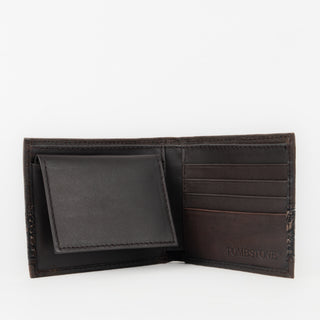 Billetera Tombstone Cincelado Chocolate Caballero