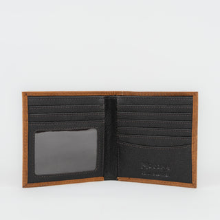 Billetera Nocona Piel Tejido Café Caballero