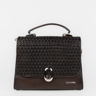 Bolso Cuadra Res Aqua Natural Sombrea Chocolate Dama