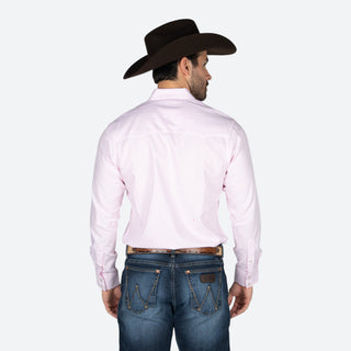 Camisa Wrangler Estampado Rosa Caballero